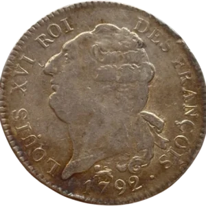 Buste de Louis XVI à gauche.