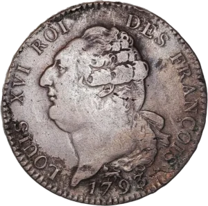 Buste de Louis XVI à gauche.