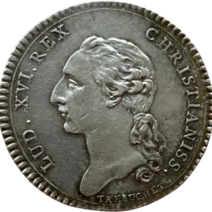 Buste du Roi Louis XVI à gauche.