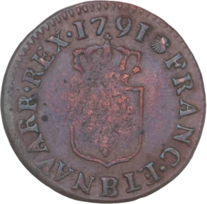 Ecu de France couronné.