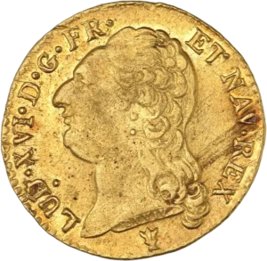 Buste de Louis XVI à gauche.