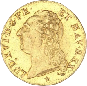 Buste de Louis XVI à gauche.