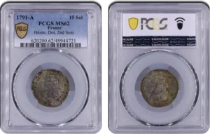 Tête de Louis XVI à gauche.