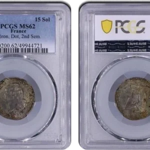 Tête de Louis XVI à gauche.