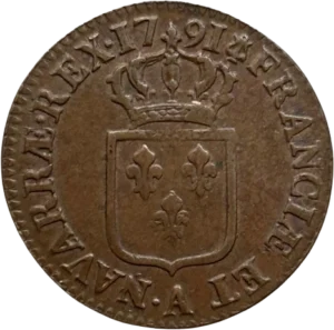 Ecu de France couronné.