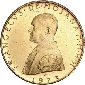 Buste de Angelo de Mojana à gauche.