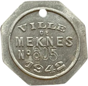 Ville de Meknes numéro 605 1942