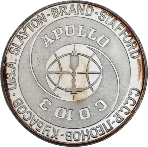 С.С.С.Р.-ЛЕОНОВ-КУБАСОВ • U. S.A. SLAYTON-BRAND-STAFFORD СОЮЗ APOLLO