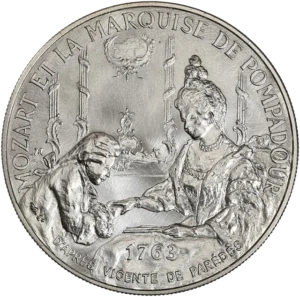 effigie de Mozart enfant.