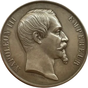 Médaille argent Exposition universelle de Paris 1855 Agriculture, industrie et beaux-arts