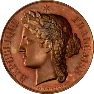 Tête de Cérès à gauche.