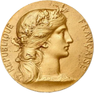 Tête de Marianne à droite.