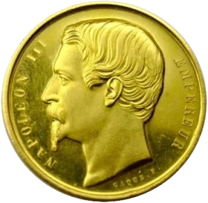 inscriptions entre et au dehors d'une couronne végétale.