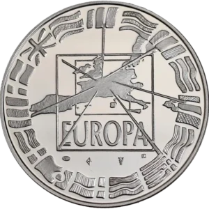 carte de l'europe entouré des drapeaux de chaque pays.