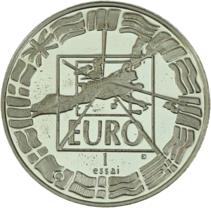 Portrait de 3/4 face du Général de Gaulle.