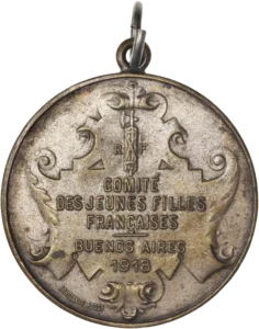 inscription : Comité des jeunes filles françaises - Buenos Aires - 1918.