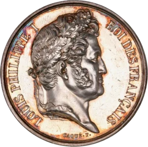Tête laurée de Louis Philippe Ier à droite
