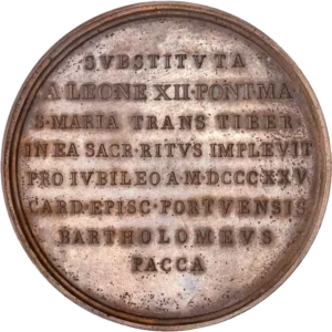 Inscription en langue latine.