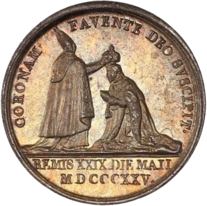 Scène de couronnement en la cathédrale de Reims.