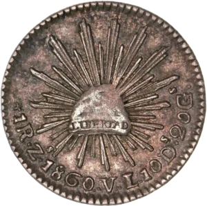 un aigle, perché sur un figuier de Barbarie, dévorant un serpent.