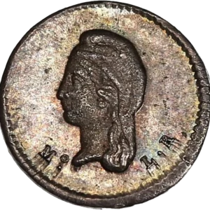 Allégorie de la république tournée vers la gauche.