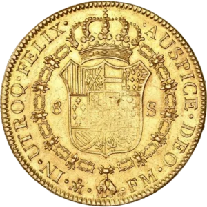 Ecu d'Espagne couronné et entouré du collier de l'ordre de la toison d'or.