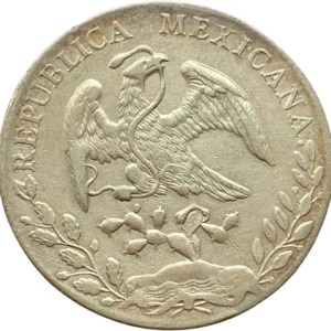 un aigle, perché sur un figuier de Barbarie, dévorant un serpent.