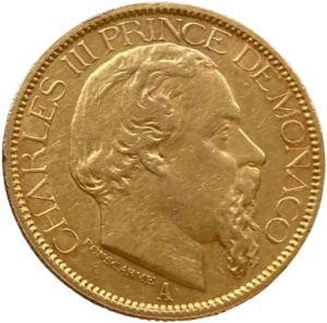 Tête nue de Charles III à droite.