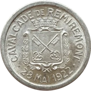 25 cent dans une couronne végétale.