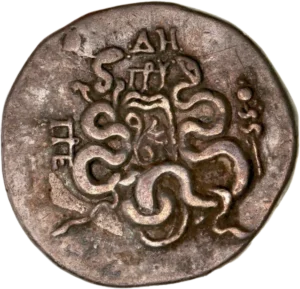 Construction entourée de serpents.