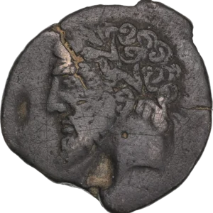 Tête tourelée de Tyché à droite