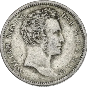 Tête du Roi Guillaume Ier à droite.