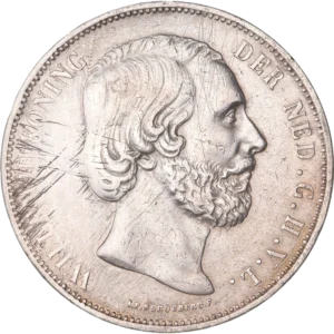 Tête du Roi Guillaume III à droite.