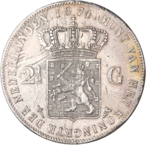 Ecu couronné aux armes du Royaume des Pays-Bas.