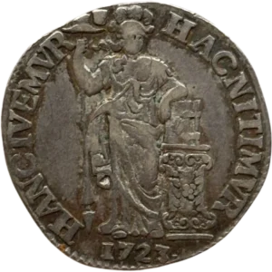 Allégorie féminine accoudée à une stèle supportant une Bible.