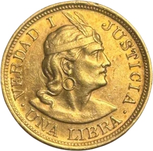 Tête d'indien à droite.