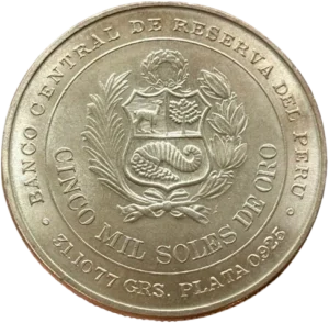 Armoiries dans une couronne végétale.