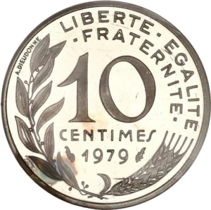 Buste de Marianne à gauche.