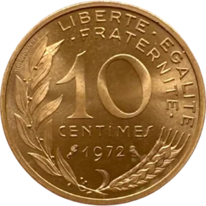 10 centimes 1972