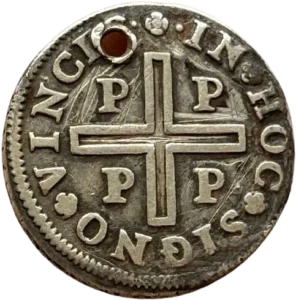 valeur et millésime sous une couronne, entouré d'une légende circulaire.