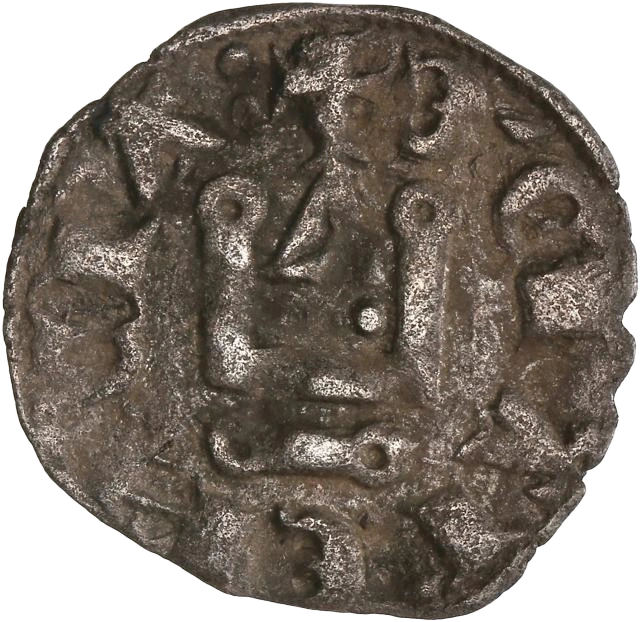 Lot de monnaies de l'orient latin - principauté d'Achaie.Denier Tournois d'Isabelle de Villehardouin (1297-1301)Réf : CCS15aDenier Tournois de Philippe Ier de Savoie (1301 - 1307)Réf : CCS18