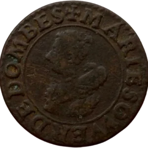 Buste habillé à gauche de Marie de Bourbon-Montpensier.