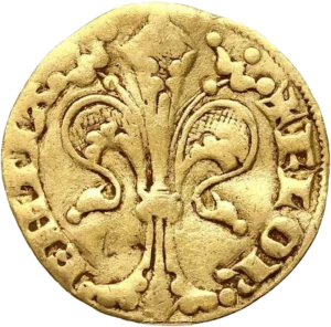 Saint Jean-Baptiste debout de face, nimbé, vêtu d'une peau de mouton, tenant un sceptre cruciforme de la main gauche et bénissant de la main droite.