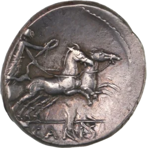 Bige galopant à droite.