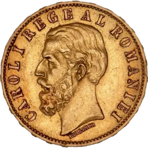 Tête nue du roi Charles Ier à gauche.