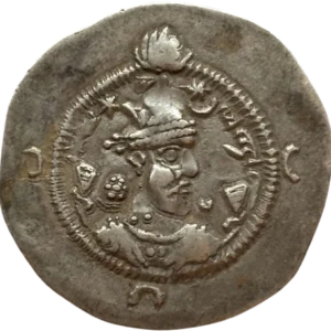 Buste du Roi couronné à droite.