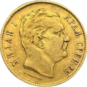 Tête de Milan IV Obrénović à droite.