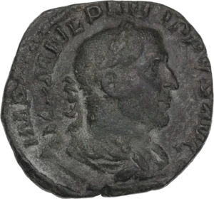 Buste lauré de Philippe Ier à droite.