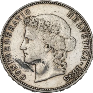 Tête d'Helvetia diadémée à gauche avec une couronne d'épis.