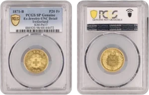 Écusson Suisse entouré de deux bouquets de roses des alpes.